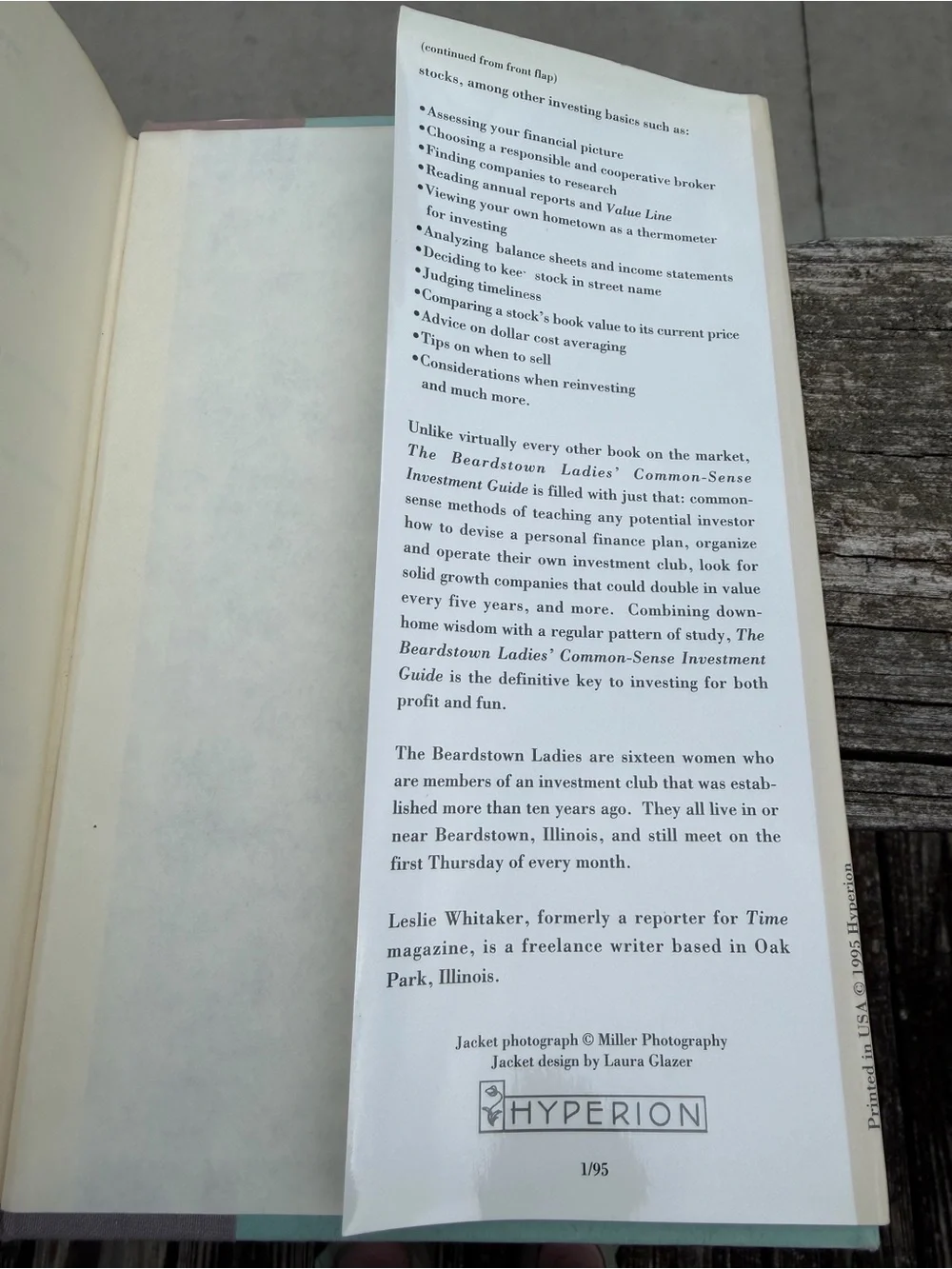 Book The Beardstown Ladies Common-Sense Investment Guide 1994 1st Ed Signed